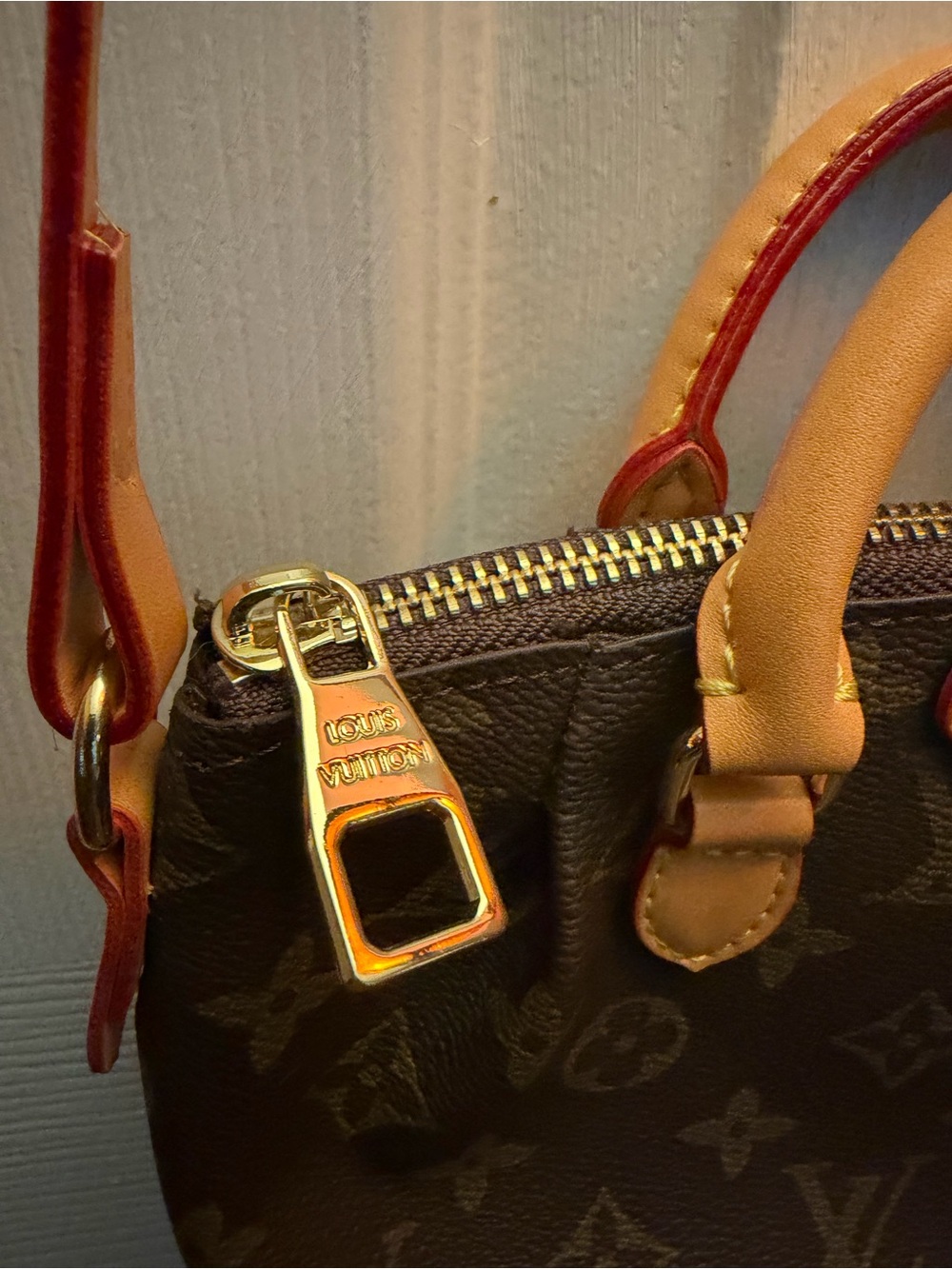 Brown Monogram crossbody bag - Picture 6 of 15